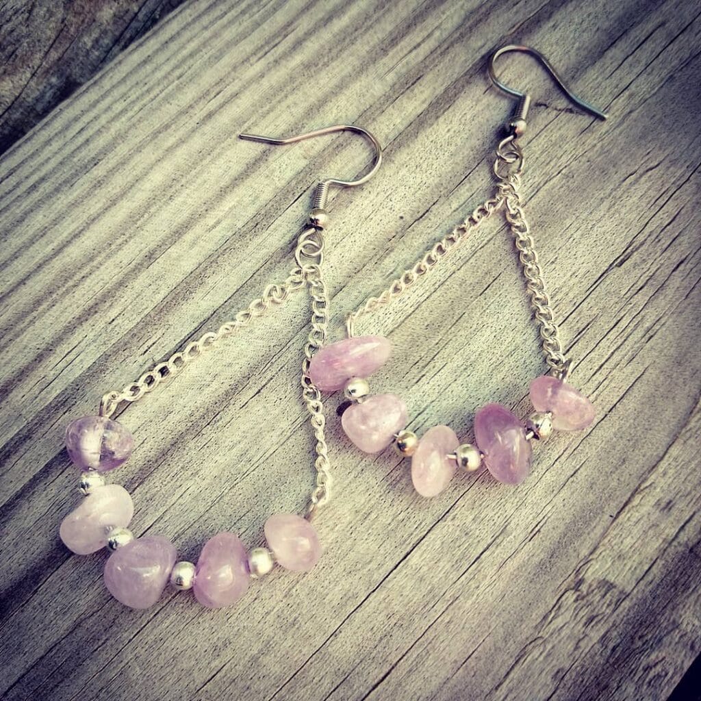 Plum earring by Punk Pixie Bound