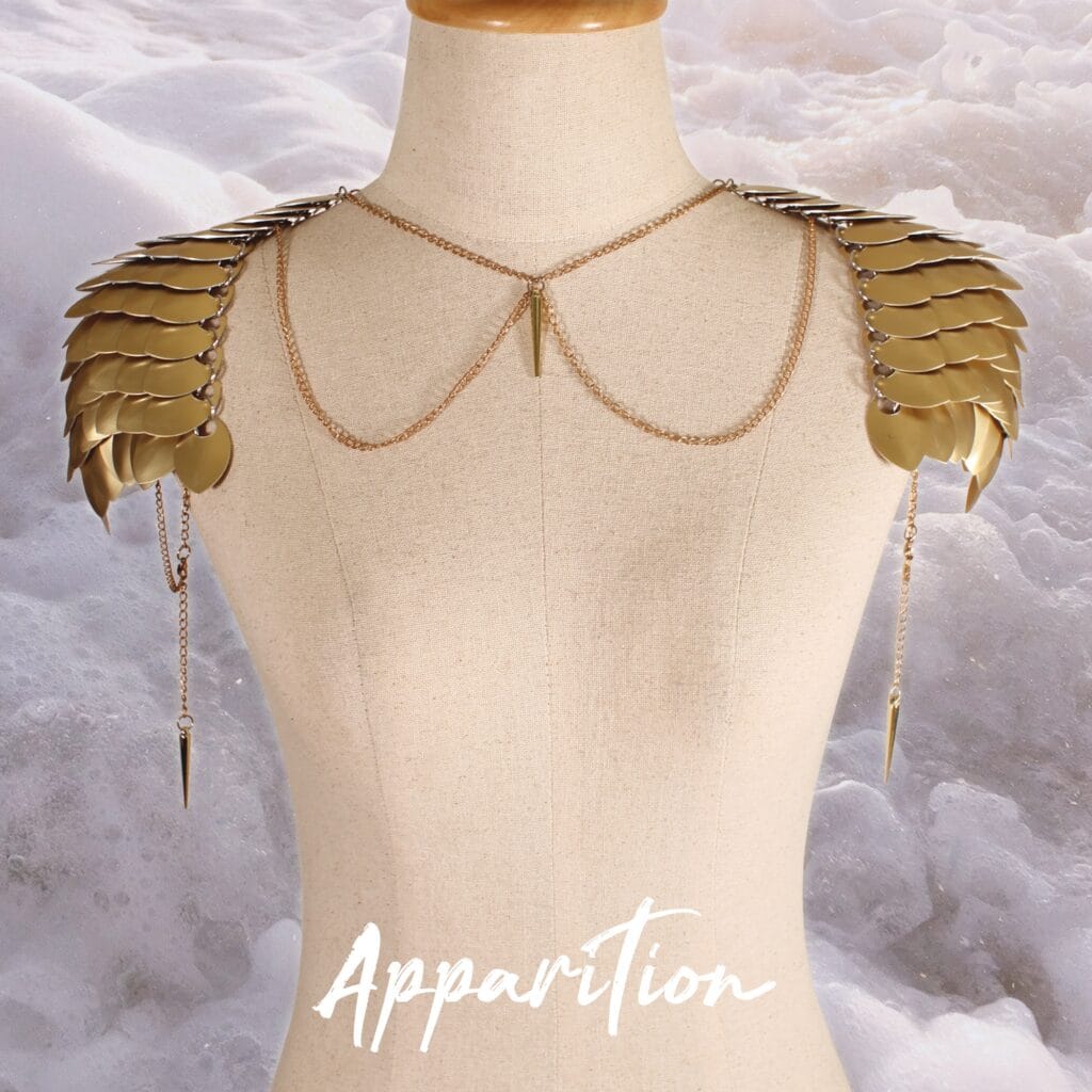 Aphrodite Scalemaille Pauldrons front