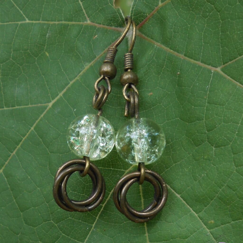 Glass earring by Punk Pixie - Cape Town