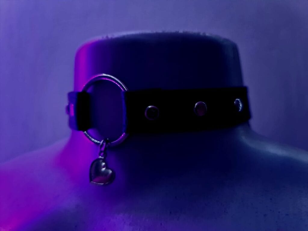 Sweet Heart Collar Neon by Punk Pixie Bound