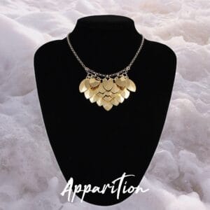 Lyra scalemaille necklace in gold - Apparition Atelier
