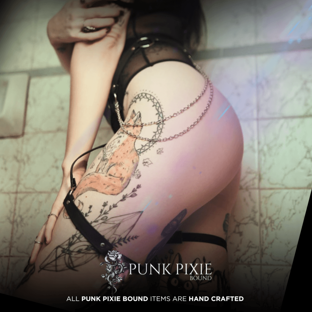 Demonia suspender belt by Punk Pixie Bound