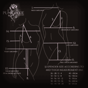 Punk Pixie Bound Size Chart